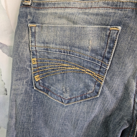 DECREE | NWOT Bootcut Blue Jeans in Dark Wash sz 5 - Picture 6 of 14